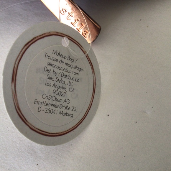 STILA BROWN GLITTER DOME MAKEUP COSMETIC BAG NWT - Picture 11 of 12